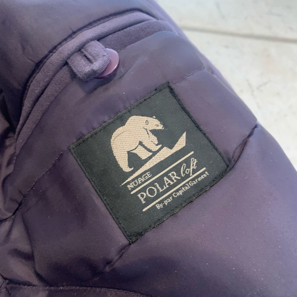 Vintage 80s/90s TanJay by Capital Garment Purple Coat with Fur Trim Size XS - Picture 2 of 11